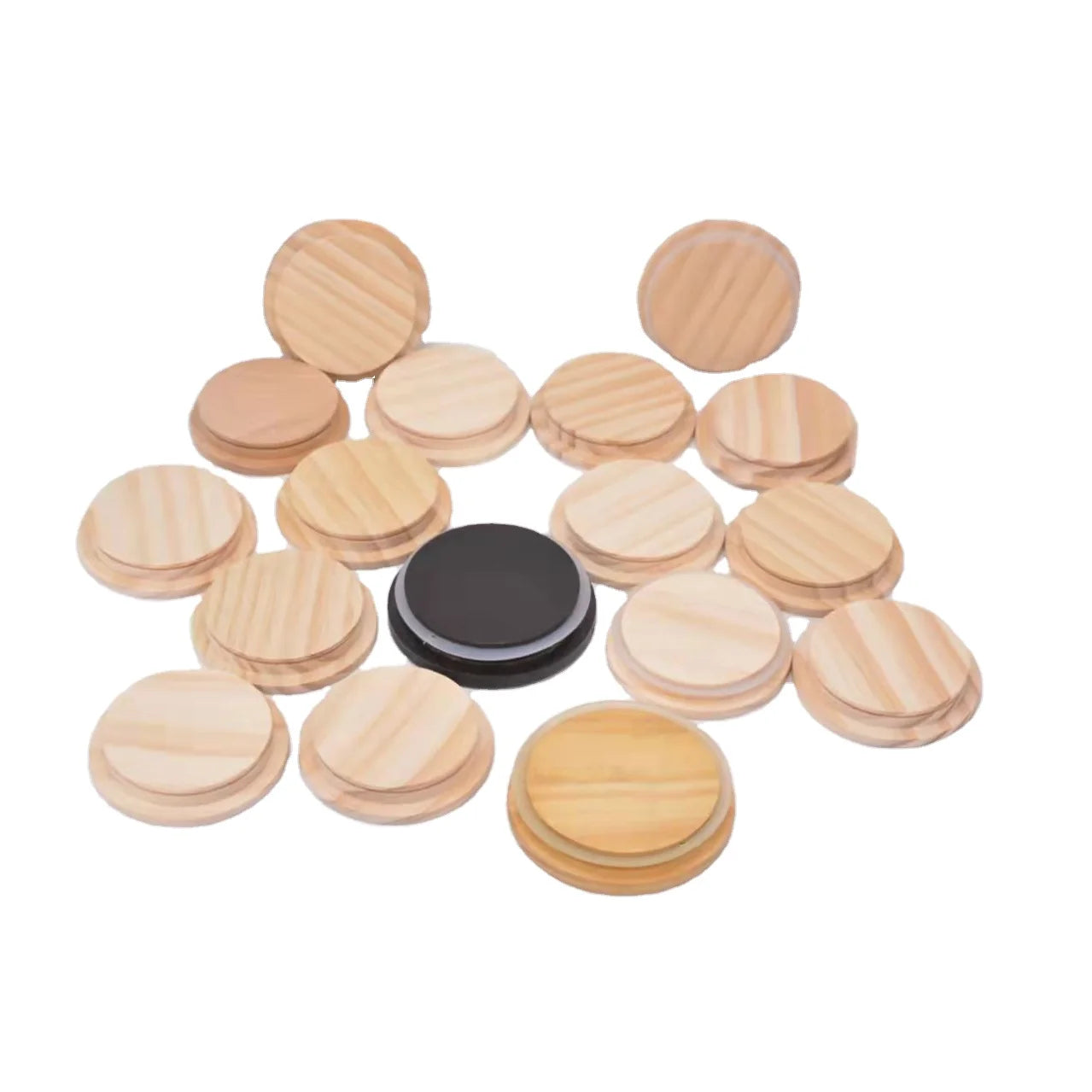 Custom Pine Wood Round Bamboo Lid Wooden Lid Wood Lid for Jars
