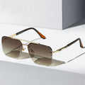 Twooo 22316 Driving Square Metal Frame Glasses Outdoor Shades Designer Sunglasses