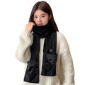 USB Rechargeable Electric Washable Heating Scarf With Pocket Hand Warmers Women Men Winter Heated Scarf