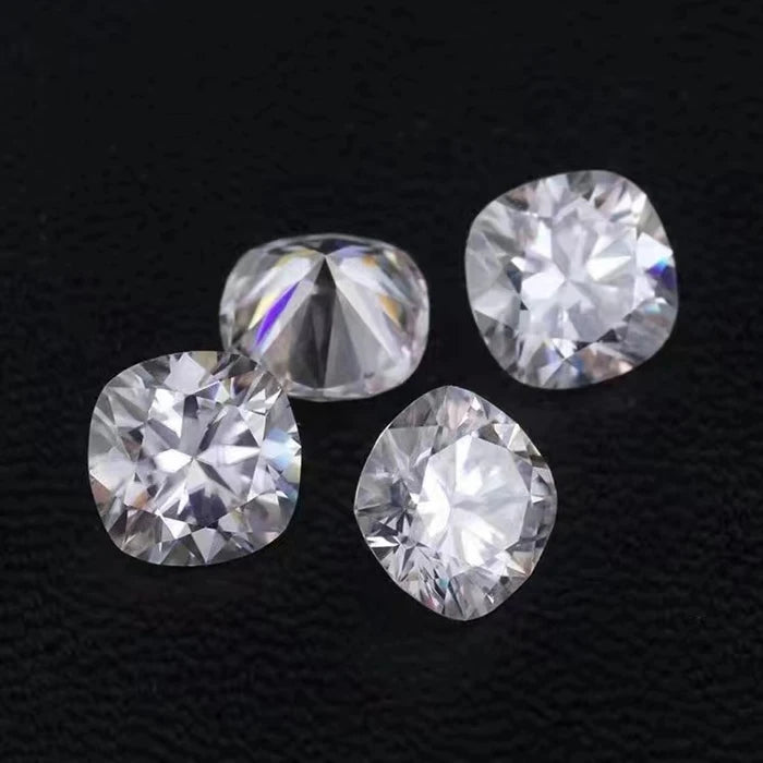 SICGEM Jewelry Cushion Cut White Moissanite Diamond Loose Gems GRA Certified Beautiful Gemstones