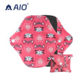 Digital Printing 18*18cm Reusable  Grey Polar Fleece Lining Feminine Menstrual Period Pads Organic Sanitary Daytime Use Washable