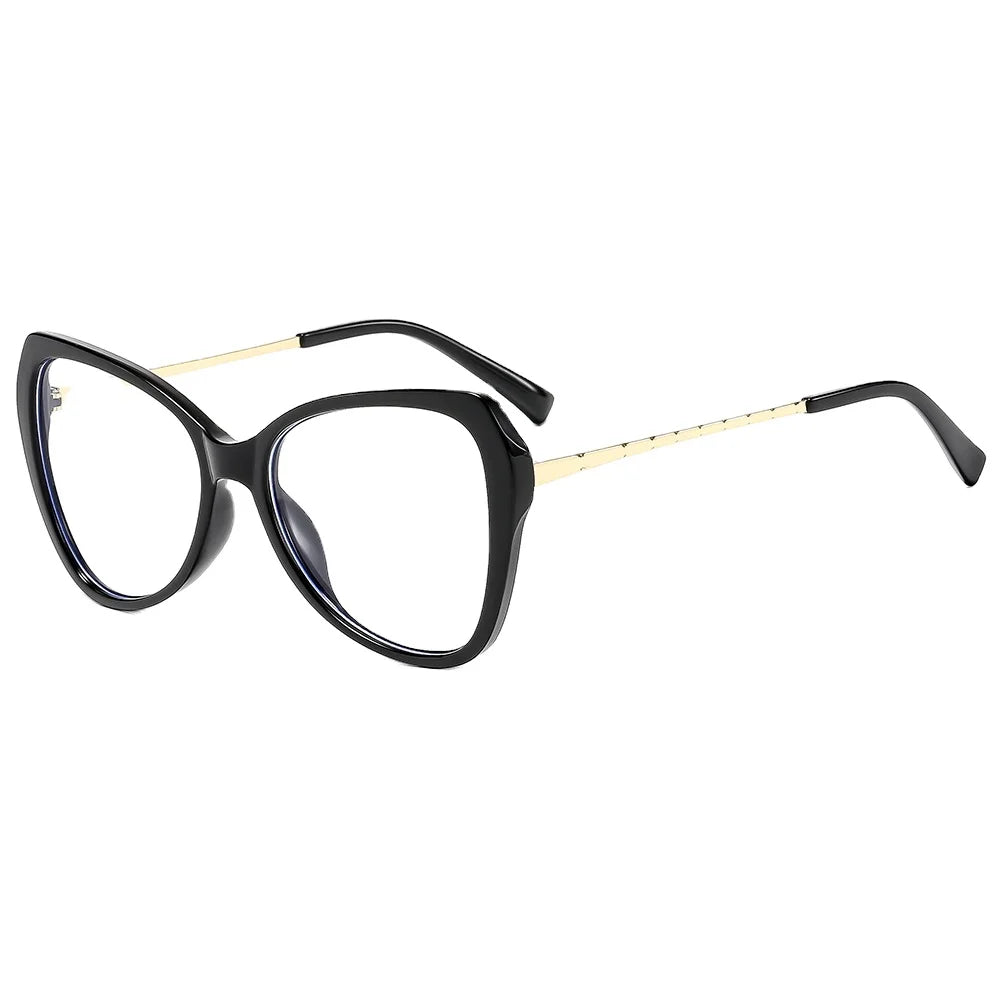 Fashion Cat Eye Blue Light Blocking Glasses Women Simple Clear Lens Eyewear Compute Reading Eyeglasses Wholesale Female XA77148