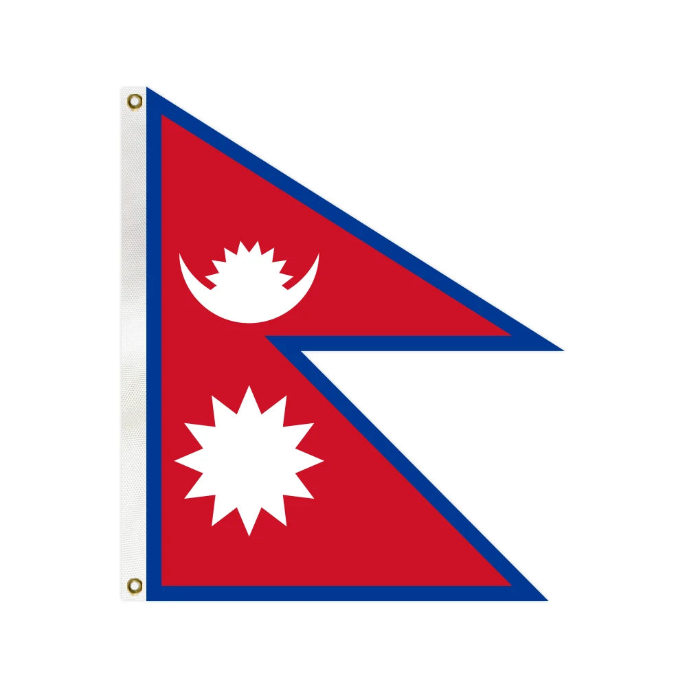 3X5FT Vivid Color and UV Fade Resistant All Different Countries Professional Flag Factory Nepal Flag