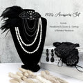 Wholesale Feather Headband Vintage 20s Great Gatsby Headpiece 1920s Flapper Gatsby Hair Accessories for Women