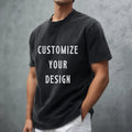 Custom t Shirt 230gsm Men's 100% Cotton Tshirt Luxury Quality Rib O-neck Blank Printed Drop Shoulder Oversize T-shirt for Men MegaBDM