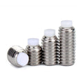 High Quality M3-m8 Set Screw Carbon Steel Soft Tip Rubber Tipped Set Screws Black Nylon Tip Set Screw