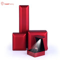 Wholesale Customized logo Beads LED Luxury Led Light Jewelry Packaging Box Custom logo High Quality Ring Packing Jewelry Boxes