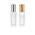 10ml Thick Glass Roller Perfume Bottle Empty Square Roll-On for Lip Oil Eye Cream Screw Cap Refillable Essential Oil Bottles