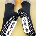 Hot Sale Knitted Crew Yoga Sock Custom Anti Slip Yoga Grip Sock Women Fitness Pilates Grip Sock Custom Logo