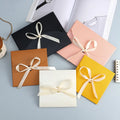 Pearl Paper Envelope With Ribbon Scarf Panties Packing Thickened Western-style Bow Knot Envelope Gift Box