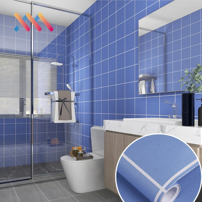 Eco-Friendly 3D PVC Tiles Wallpaper Self-Adhesive and Waterproof for Bedroom Bathroom Office Bar Dining Hospital Mall Use