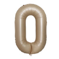 Hot Selling 40 Inch Caramel Color Digital Aluminum Film Balloons Number Balloons Party Decorations