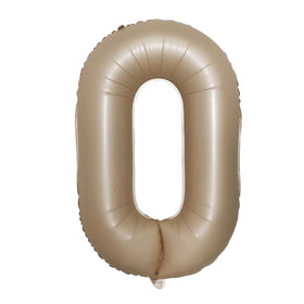 Hot Selling 40 Inch Caramel Color Digital Aluminum Film Balloons Number Balloons Party Decorations