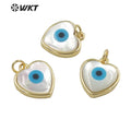 WT-JP281 White Magical Turkey the Devil Eye Shells Pendant Fantasy Beautiful Inlaid Shine and Moving Fashion Pendant for Women