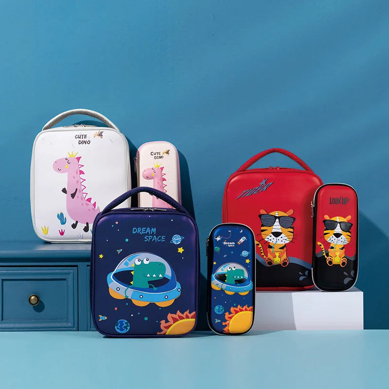 Student Outdoor Polyester Lunch Cooler Bag Eco Friendly Waterproof Snack Children's Portable Insulated Customized Size