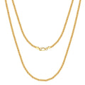 RINNTIN SC79 Wholesale Custom Byzantine Chain Hip Hop Luxury Men 925 Sterling Silver 18K Gold Plated Byzantium Necklace for Men