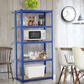 Metal Steel Shelf Easy Assemble Slotted Angle Shelving Bolt Stacking Shelves Household storage rack