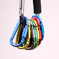 Colorful Aluminum Alloy Flat Not Climbing Carabiner Clip Snap Hooks Spring Link Metal Key Chain