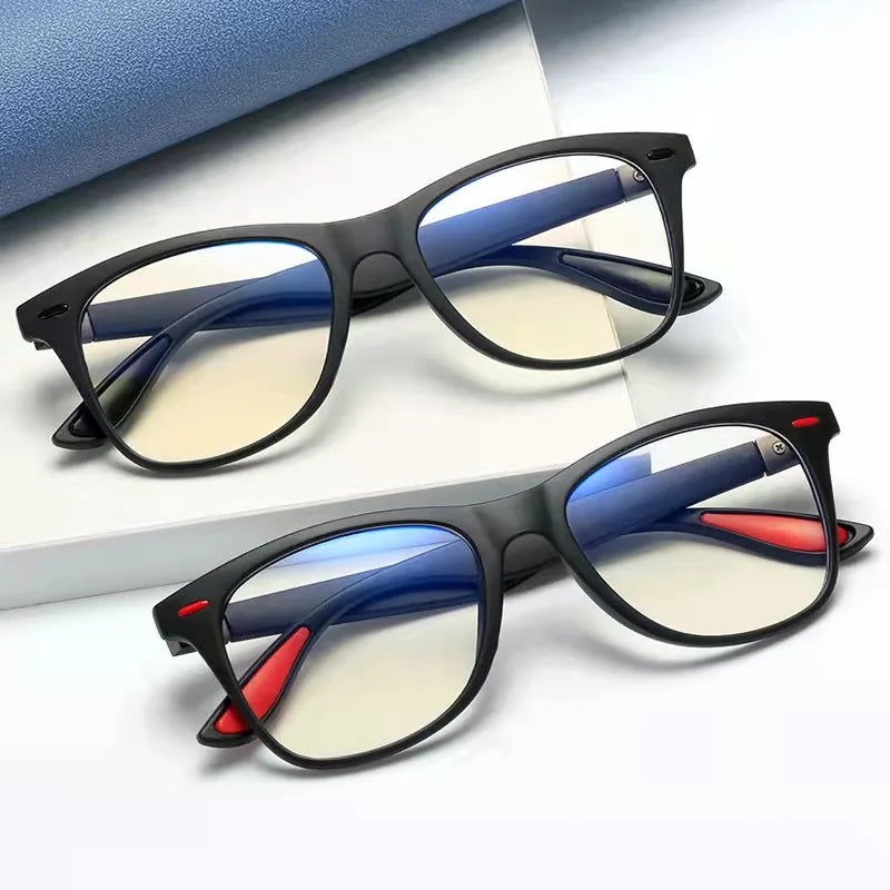 Newest Arrival Eye Wear Classic Square Frame Anti Blue Light Blocking Myopia Computer Eye Glasses