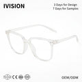 2022 Wholesale Retro Unisex Spectacle Frames Classic Luxury Blue Optic Glasses White Stock Fashionable Light Blocking Features