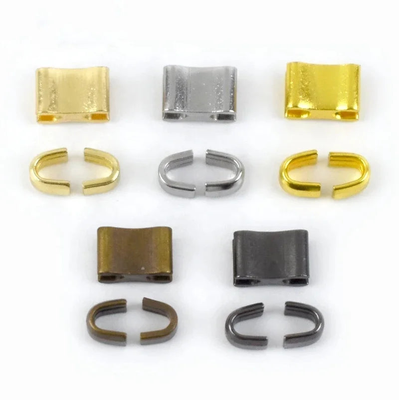 Meetee ZP004 5# High Quality Light Gold Garment Accessories DIY Handmade Repair Zipper Fitting Zinc Alloy Zip Stopper Zipper