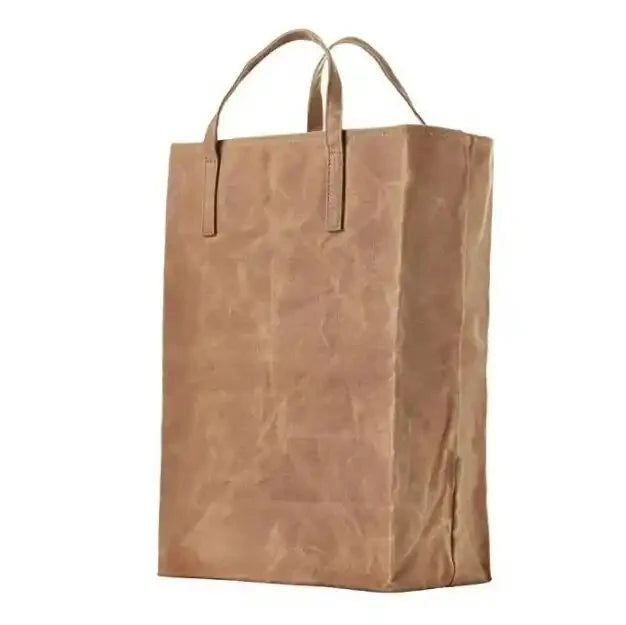 Wholesale Waxed Canvas Tote Bag Factory OEM Custom Logo | Insulated Eco Lunch Bag Bulk for Corporate/Office