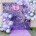 External Moving Pyramid Sequin Disc Panel Signage Outdoor Shimmer Wall Backdrop