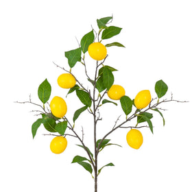 High-end Artificial 7 Heads Lulu Lemon Berry Branches for Indoor Living Room Decoration Materials