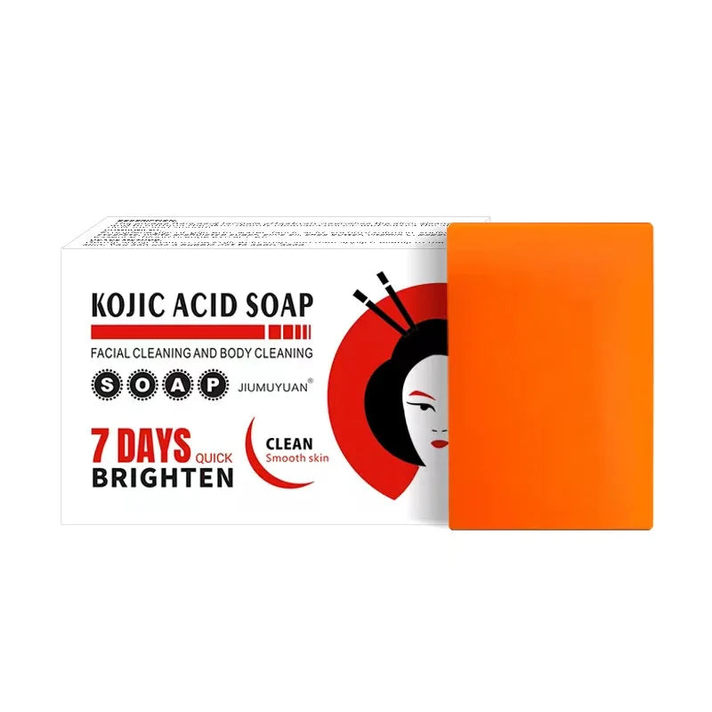100g 200g Handmade Whitening Face Soap with Kojic Acid & Glycerin for Deep Cleaning and Brightening Skin