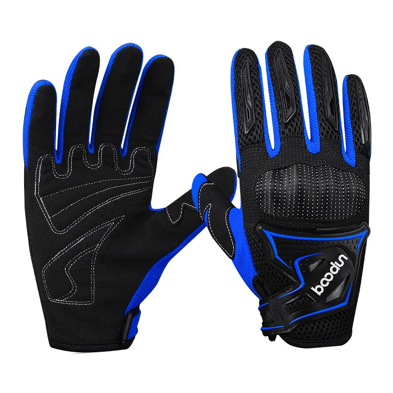 HBG 1036 Custom Motorcycle Gloves Universal Anti-Skid Racing Gloves for Men Racing Gloves Leather
