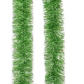 SY XMAS 270CM PET Indoor Christmas Tree Decoration Shiny Apple Green Assorted Size Tinsel Garland