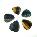 Huiying High End Small Triangle Blue Tiger Eye Guitar Accessories Picks