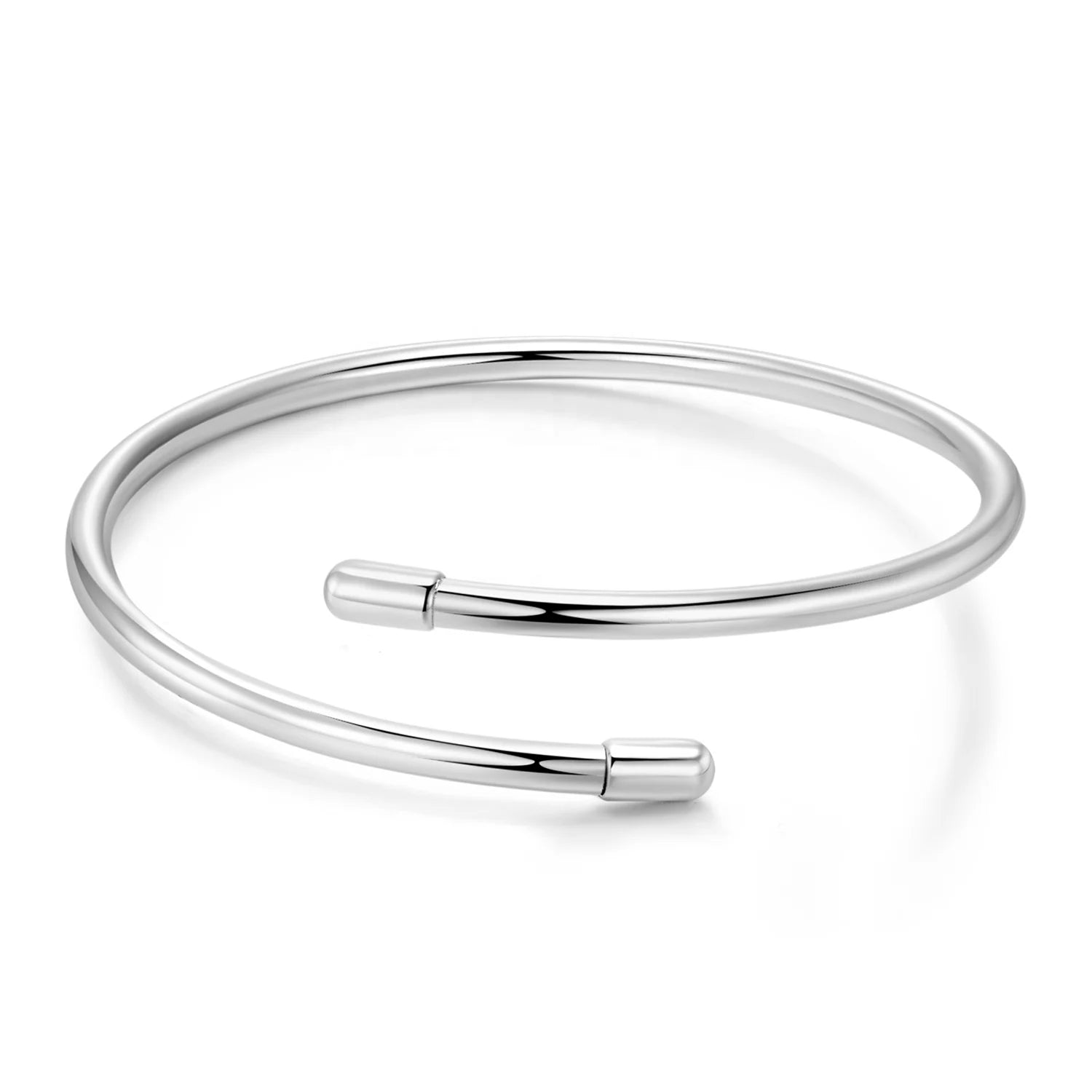 Real 925 Sterling Silver Cross Closed  Bracelet  for Women Minimalism Charm Jewelry Bracelet Wholesale Bracelet Accessory