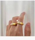 Craft Wolf Wholesale Factory Price High Polishing Fashion Design Stainless Steel Finger Ring Micro Pave Zircon