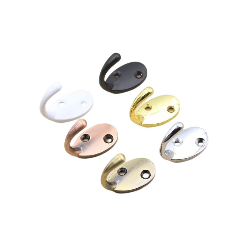 Farmhouse Metal Hooks 6 Colors Decorative Rustic Coat Hooks Rack Wall Mounted Single Prong Robe Hook Multifunctional