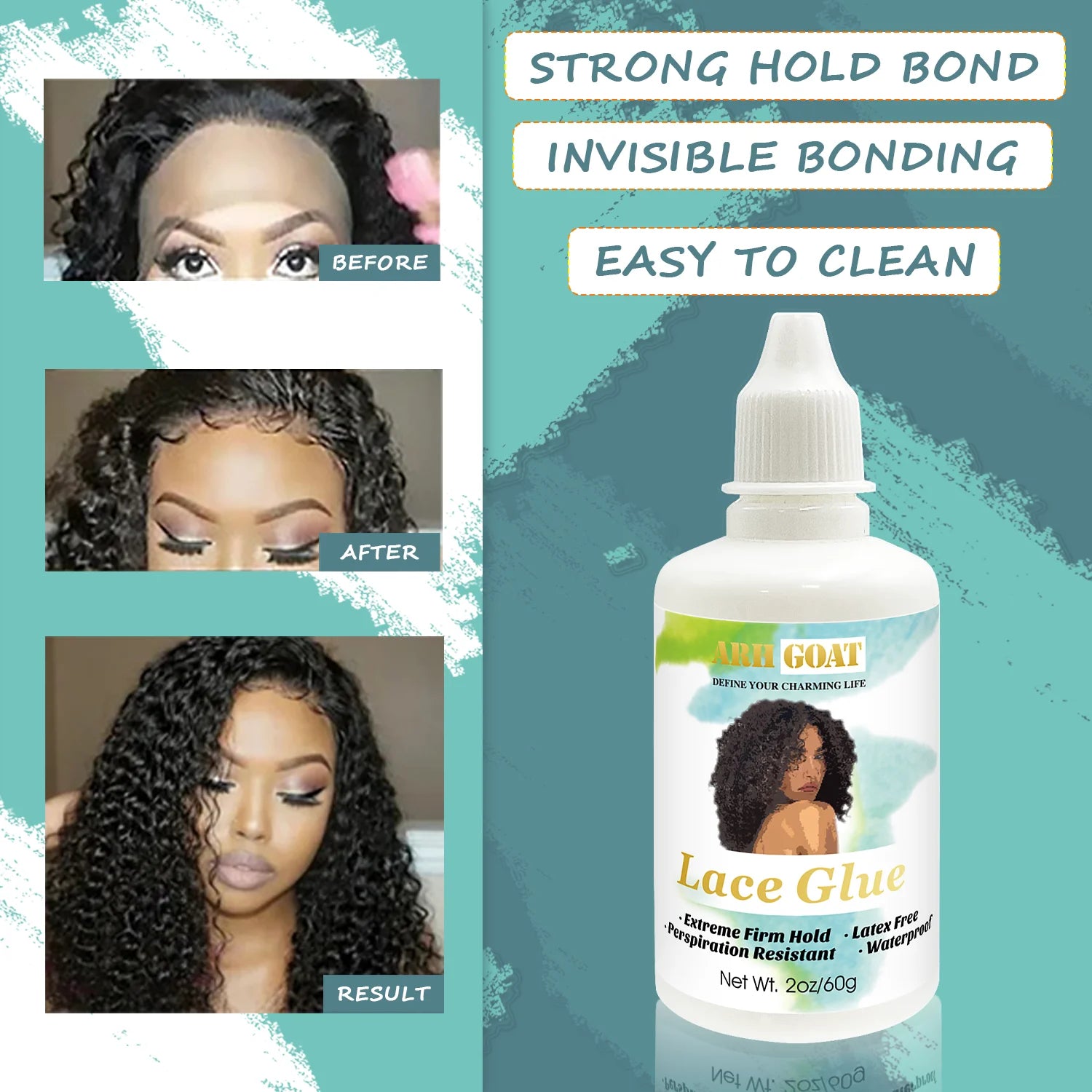OEM Waterproof Hair Glue Hot Selling Hair Styling Product Lace Glue