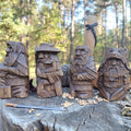 Miniature Resin Statue Set WJB01 Valhalla Odin Ufuhednar Tyr Thor Ornaments Viking Gifts Product