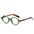Retro Small Frame Blue Light Blocking Plastic Temple Eyeglasses for Men Custom Logo