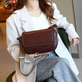 Andong Leather  Shoulder Bag for Women Fashion Style Small Square Bag Genuine Cow Leather Large Capacity Crossbody Bag 6013