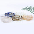 Natural Crystal Gravels Demagnetizing Bowl Plate Crystal Rubber Dripping Jewelry Storage Plate Home Crafts