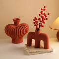 Modern Chinese-Style Flower Ceramic Vase New Year's Snake Gift Porcelain Home Living Room Wedding Decoration Housewarming