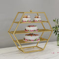European Multi-layer Metal Gold Long-lasting Cake Pastry Rack Fruit Tea Dessert Stand Wedding Home Party Decoration 17*54*52cm