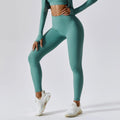 Custom Womens Breathable Soft Booty Knitted Cotton Highwaist Athletic Gym Scrunch Butt Yoga Leggings
