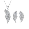 Sterling Silver 925 Luxury Wing Design Jewelry Set for Women Party Jewelry