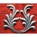 300x150mm Forged Iron Components Leaves for Staircase Handrail Balustrade Balcony Raling Gate Fence Parts