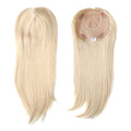 16 18 20 Inches Injection Poly Lace Women Hairpieces Natural Straight Chinese Remy Hair Topper with Clips