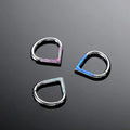 G23 Titanium Cartilage Earring Nose Septum Piercing 16G Opal Segment Ring Face Daith Body Jewelry Gold Plated Children Wedding