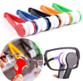 Portable Two-Sided Lint-Free Microfiber Glasses Cleaning Brush for Lenses and Eyewear Care