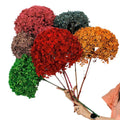 Factory Sale Handmade Real Touch Stabilized Dark Green Hydrangea Flowers Preserved for Home Decor Long Lasting 3-5 Years