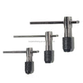 3pcs Ratcheting Tap Wrench T Handle Ratchet Tapping Holder Chrome Vanadium Steel